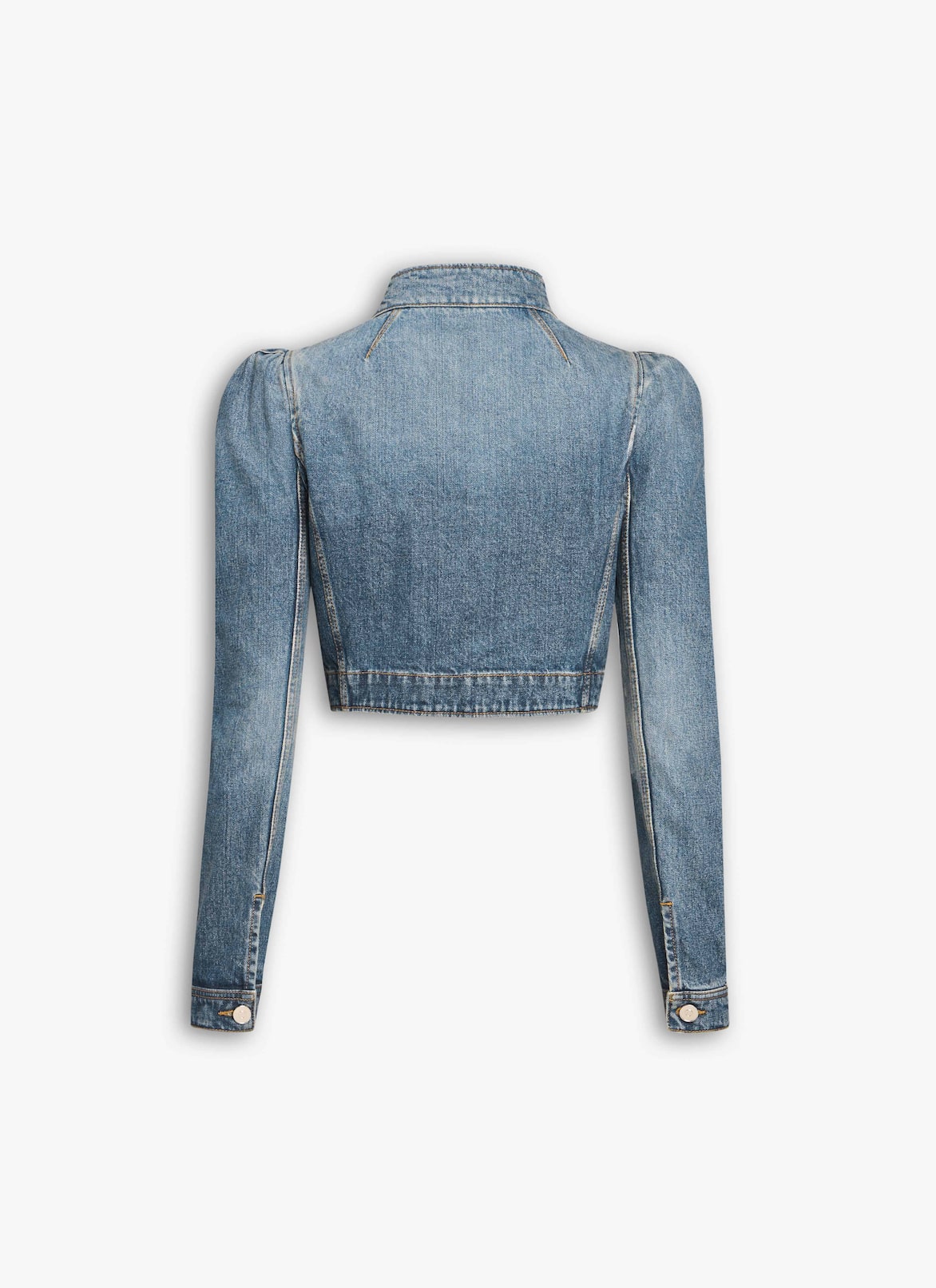 デニム製 ハイネックジャケット ALAÏA ブルー デニム製 ハイネックジャケット
